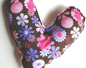 Sensory cuddle heart "armpit" pillows - flowers and ponies