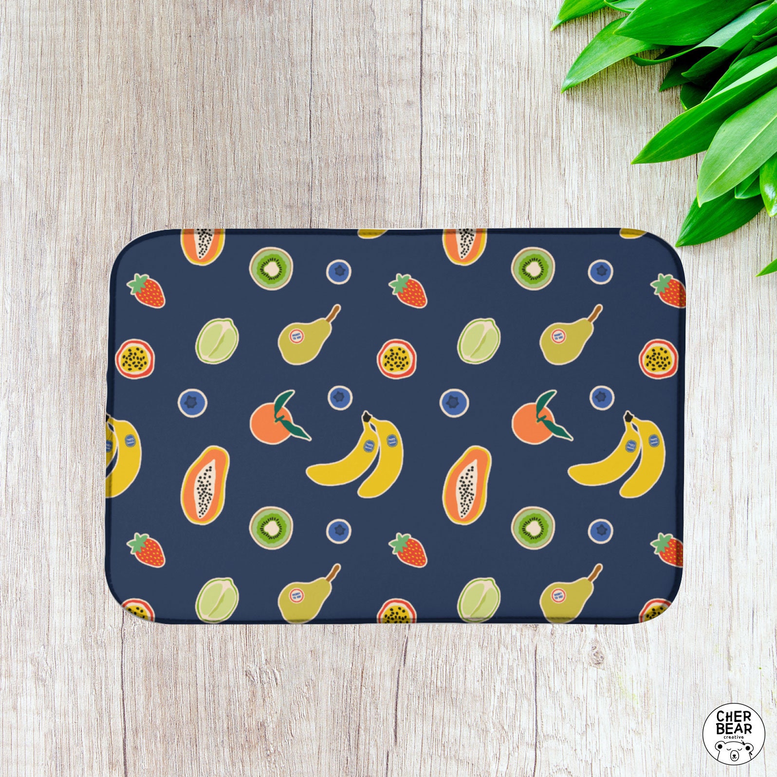 Fruit Dish Drying Mat Absorbent Kitchen Mat Kitchen Gift Etsy