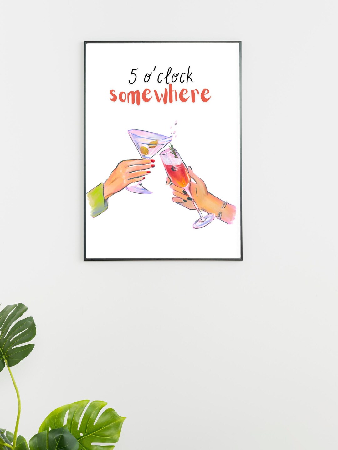 It's 5'oclock Somewhere Wall Art - Etsy