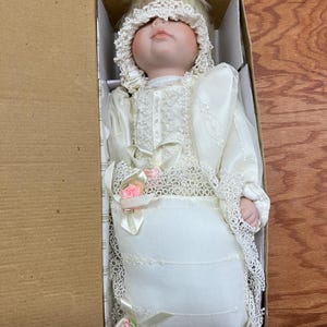 Paradise Galleries Doll Baby Melissa Christening Heavenly Treasury Collection
