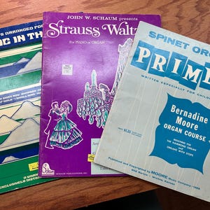 Konvolut von 3 Vintage Notenbüchern