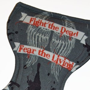 Super Core- Fight the Dead, Fear the Living Knit Reusable Cloth Goddess XL/Postpartum Pad- WindPro Fleece- 16.5 Inches