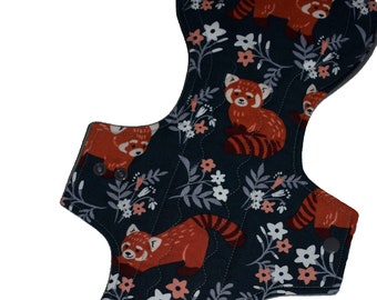 Super Core- Red Pandas Reusable Cloth Goddess XL/Postpartum Pad- WindPro Fleece- 16.5 Inches