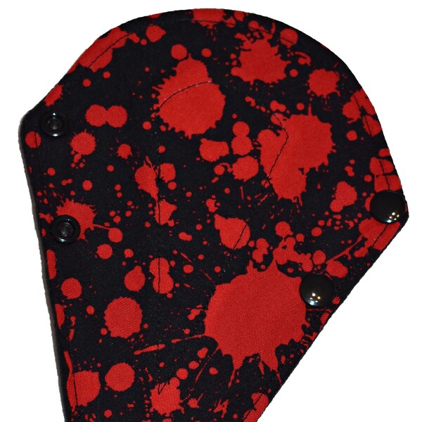 Liner Core - Blood Splatter Wiederverwendbare Cloth Tanga Liner Pad - Windpro Fleece - 8 Zoll