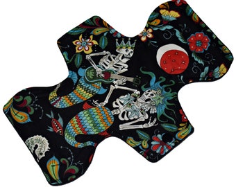 Moderate Core- Merfolk Reusable Cloth Overnight Pad- WindPro Fleece 10.5 Inches (26.5 cm)