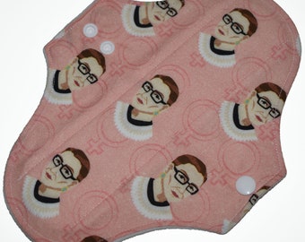 Light Core- Notorious RBG Reusable Cloth Pantyliner Pad- WindPro Fleece- 8.5 Inches