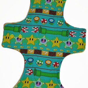 CUSTOM CREATION Super Bros Knit From 6 to 18 Inches Long Handmade Cloth Pad made to order image 4