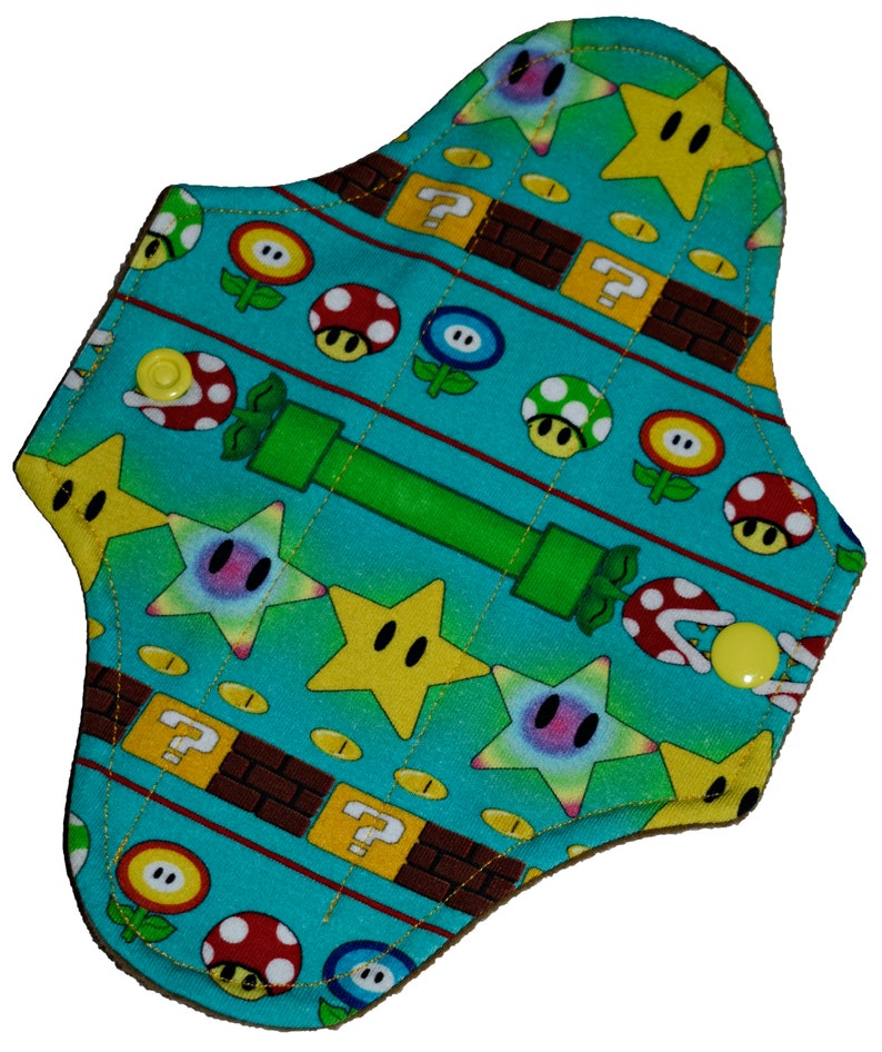 CUSTOM CREATION Super Bros Knit From 6 to 18 Inches Long Handmade Cloth Pad made to order image 6