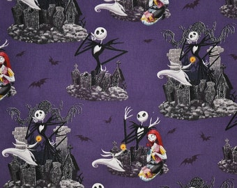 CUSTOM CREATION | Jack and Sally Cotton Woven | From 6 to 18 Inches Long || Handmade Cloth Pad made to order