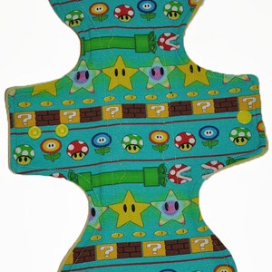 CUSTOM CREATION Super Bros Knit From 6 to 18 Inches Long Handmade Cloth Pad made to order image 3