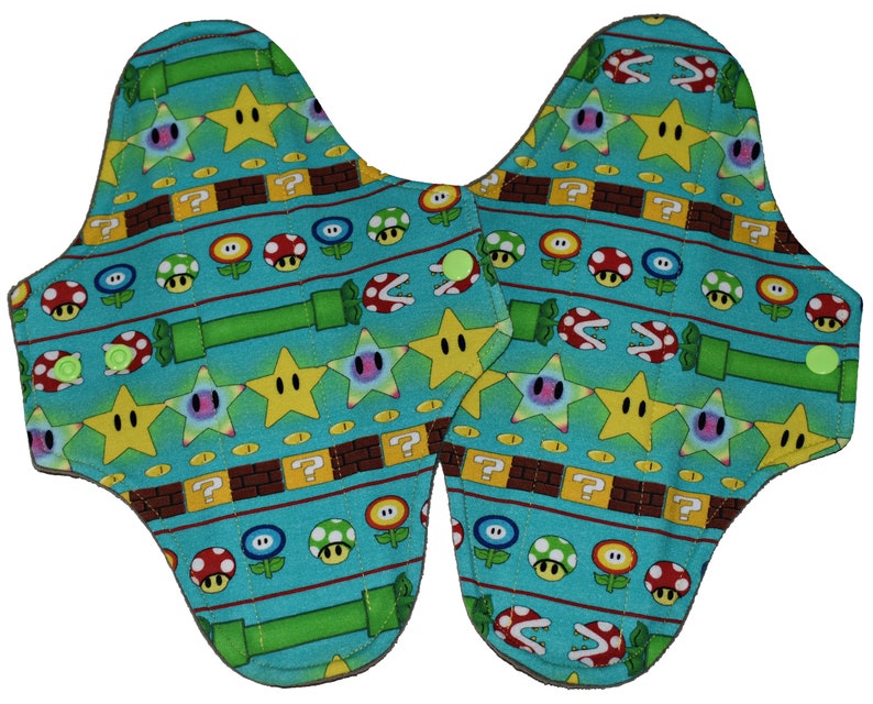 CUSTOM CREATION Super Bros Knit From 6 to 18 Inches Long Handmade Cloth Pad made to order image 5