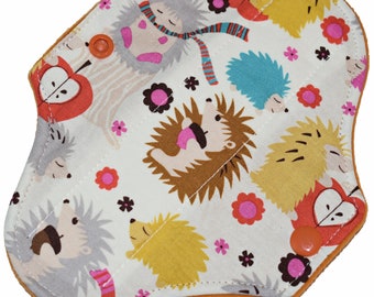 Liner Core- Hedgehog Meadow Reusable Cloth Petite Pad- WindPro Fleece- 6.5 Inches