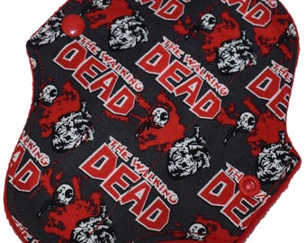 Liner Core- Walking Dead Reusable Cloth Petite Pad- WindPro Fleece- 6.5 Inches