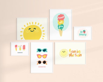 Summer Smiles Full Print Collection | Digital Print Download| Digital Prints Wall Art | Wall Art Downloads | Wall Art Printable |