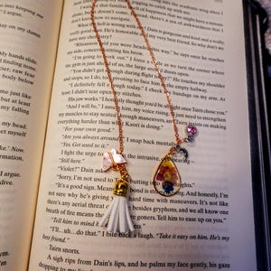 Handmade Rose Gold Chain Bookmark | Dried Flower Pendant | Bookish Bookmark | Unique Tassel Bookmark | Gifts for Reader | Bookish Gifts