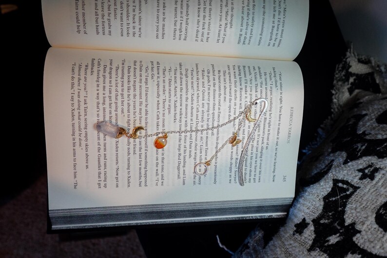 Customizable Handmade Bookmark: Chain, Ribbon, or Leather - Etsy