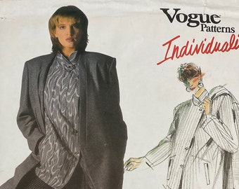 Vogue 1664, Issey Miyake Designer, Size 12, Individualist Avant Garde, Jacket Shirt Pants, Uncut