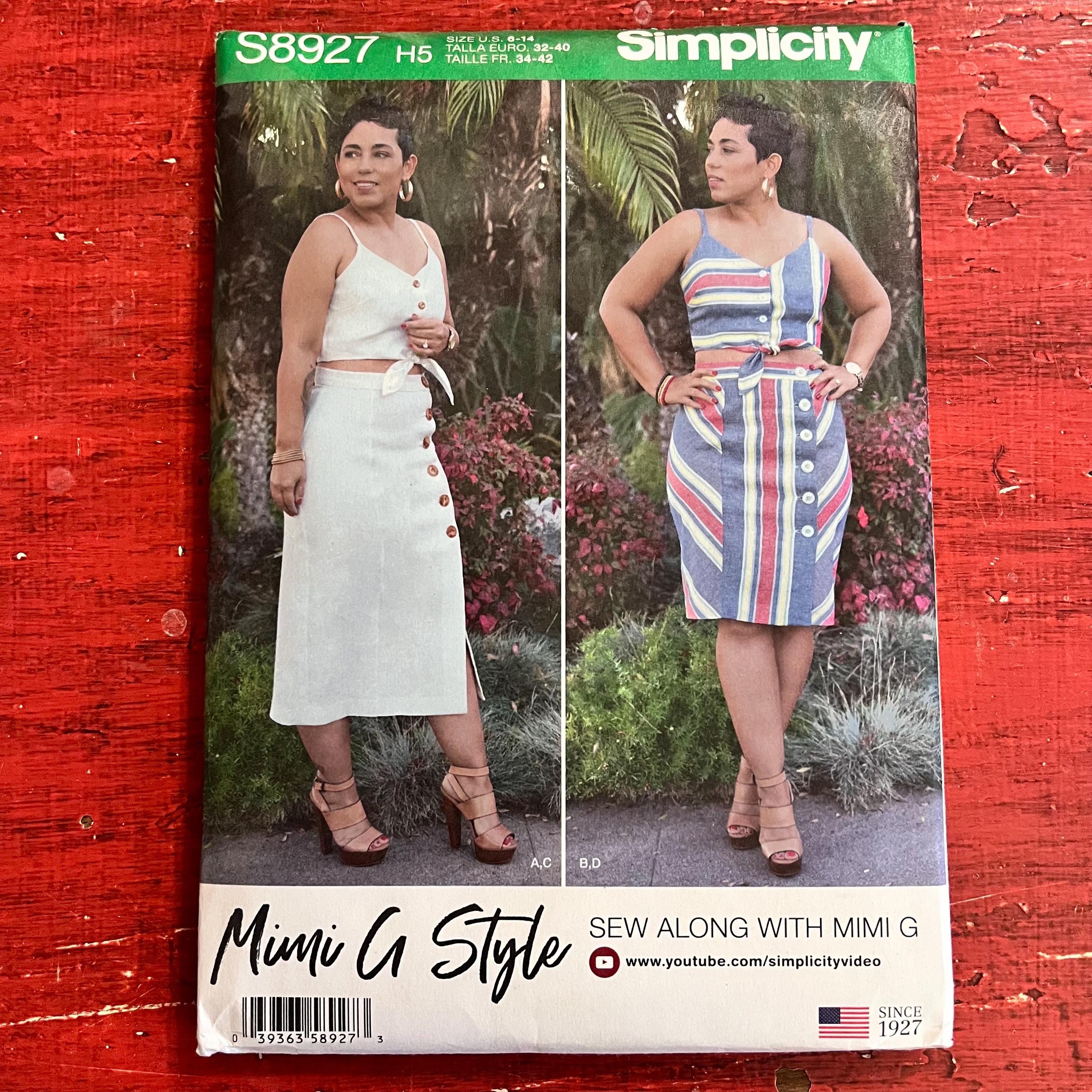 Simplicity S8927 Size 6 8 10 12 14 Mimi G Style Misses Tie Front