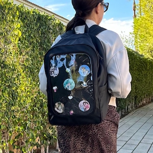Ita Backpack, Ita Bag, Pin Display, Pin Backpack, Window Backpack, Pin Display Laptop Backpack, Pin Storage, Everyday Pin Bag, Somatonic