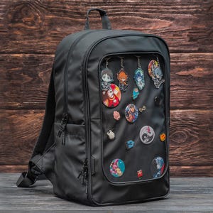 Ita Bag, Pin Display Bag, Ita Backpack, Pin Trading, Window Backpack, Removable Insert, Pin Display Laptop Backpack, Everyday Ita Backpack