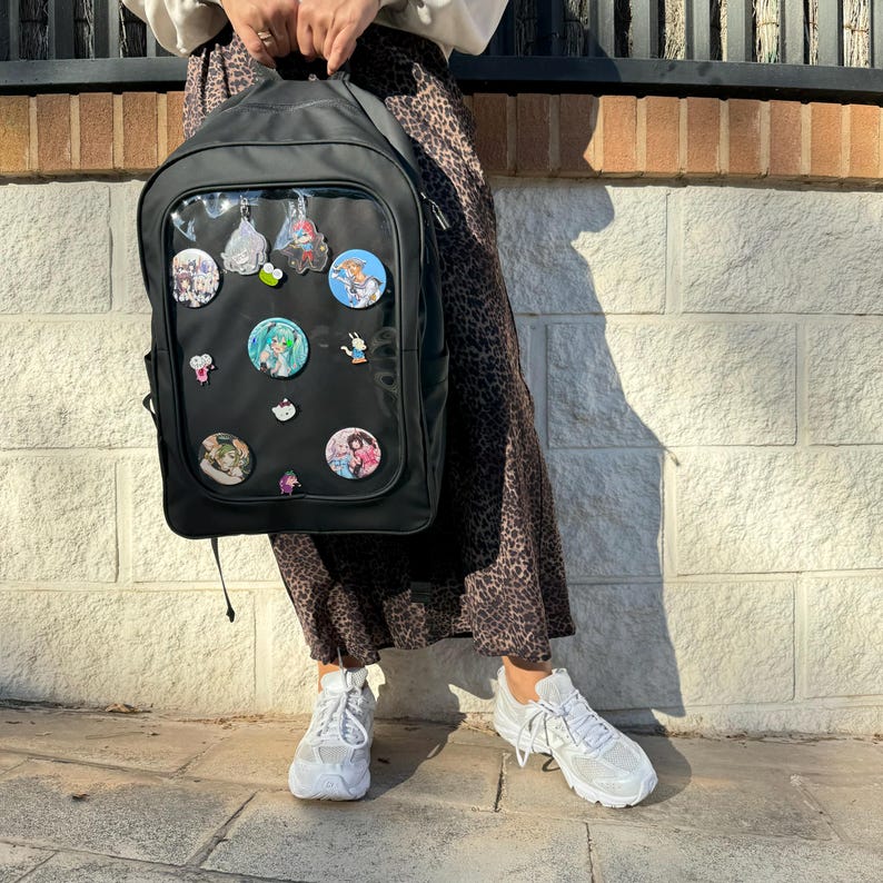 Ita Bag, Pin Display Bag, Ita Backpack, Pin Trading, Window Backpack, Removable Insert, Pin Display Laptop Backpack, Everyday Ita Backpack image 11