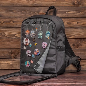 Ita Bag, Pin Display Bag, Ita Backpack, Pin Trading, Window Backpack, Removable Insert, Pin Display Laptop Backpack, Everyday Ita Backpack image 2