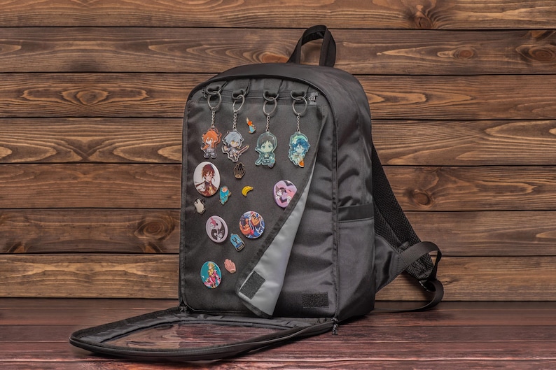 Ita Bag, Pin Display Bag, Ita Backpack, Pin Trading, Window Backpack, Removable Insert, Pin Display Laptop Backpack, Everyday Ita Backpack image 2