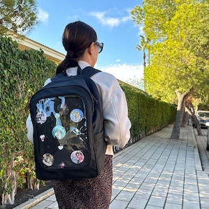 Ita Bag, Pin Display Bag, Ita Backpack, Pin Trading, Window Backpack, Removable Insert, Pin Display Laptop Backpack, Everyday Ita Backpack image 10