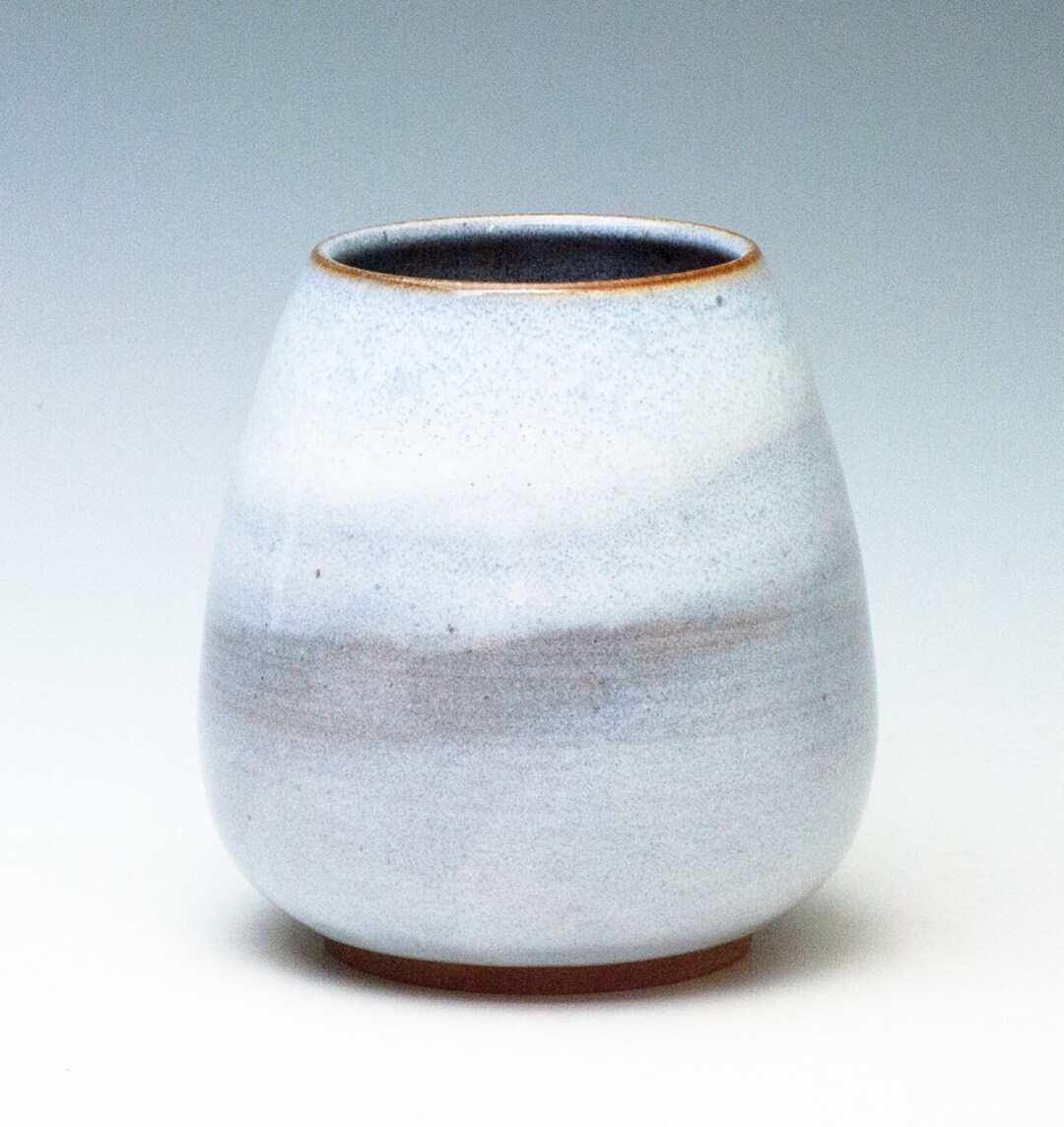 Cloudy White Grey Vase / Ceramic Vessel Etsy