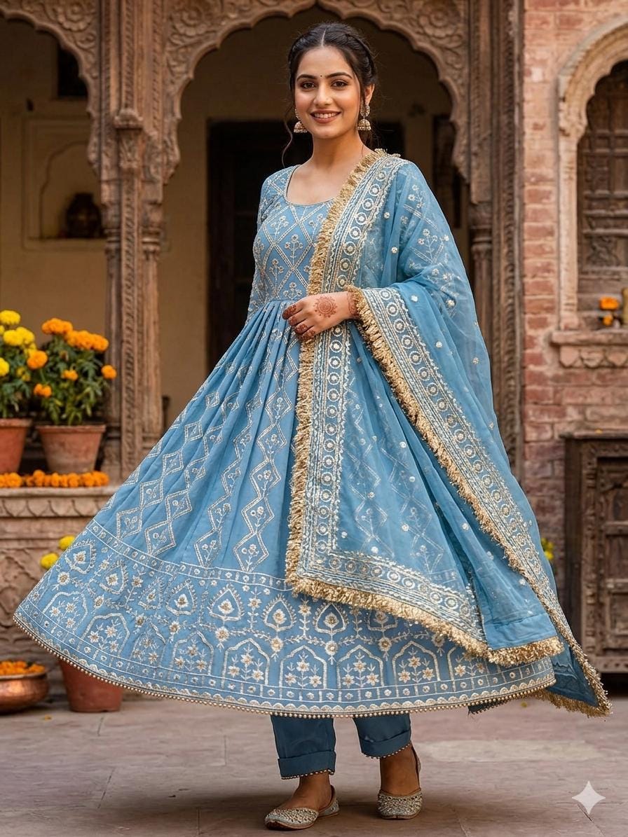 Indian Frock Suit - Etsy Indian Frock Suit - Etsy