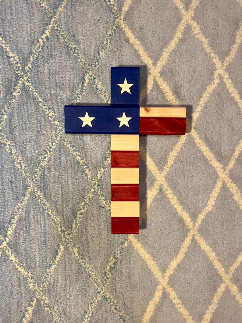 American Flag Cross - Etsy