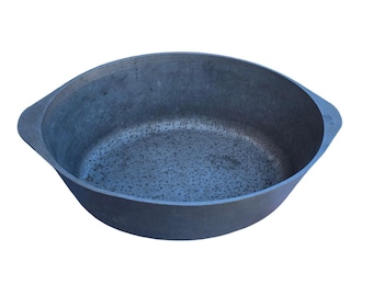 Bandeja para asar ovalada Hammercraft de aluminio de 15" x 9" x 5" estilo vintage, como se muestra