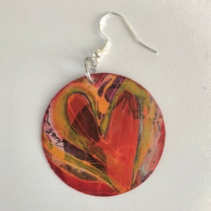 Heart Earrings, Light Weight Earrings, Heart Jewelry, Love Earrings ...