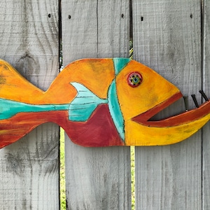Pesci di legno, pesci dipinti, pesci di legno dipinti, decorazioni murali a forma di pesce, pesci di legno, decorazioni murali a forma di pesce, arte del pesce, pesca, regalo del pescatore, regalo del pesce