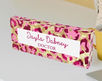 Name Desk Plate, Personalized Desk Plaque, Acrylic Name Plate for Desk, Custom Name Plate, Professional Gift, Graduation, New Job, Promotion