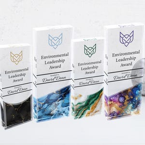 Custom Acrylic Award Plaque: Personalized Corporate Recognition Trophy
