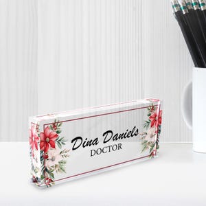 Doctoraatscadeau, naambord leraar, kantoorinrichting, bureaunaambordje aangepast, naambordje voor bureau, dochtercadeau, bureauplaquette, geschenken leraar, cadeau leraar, moeder cadeau