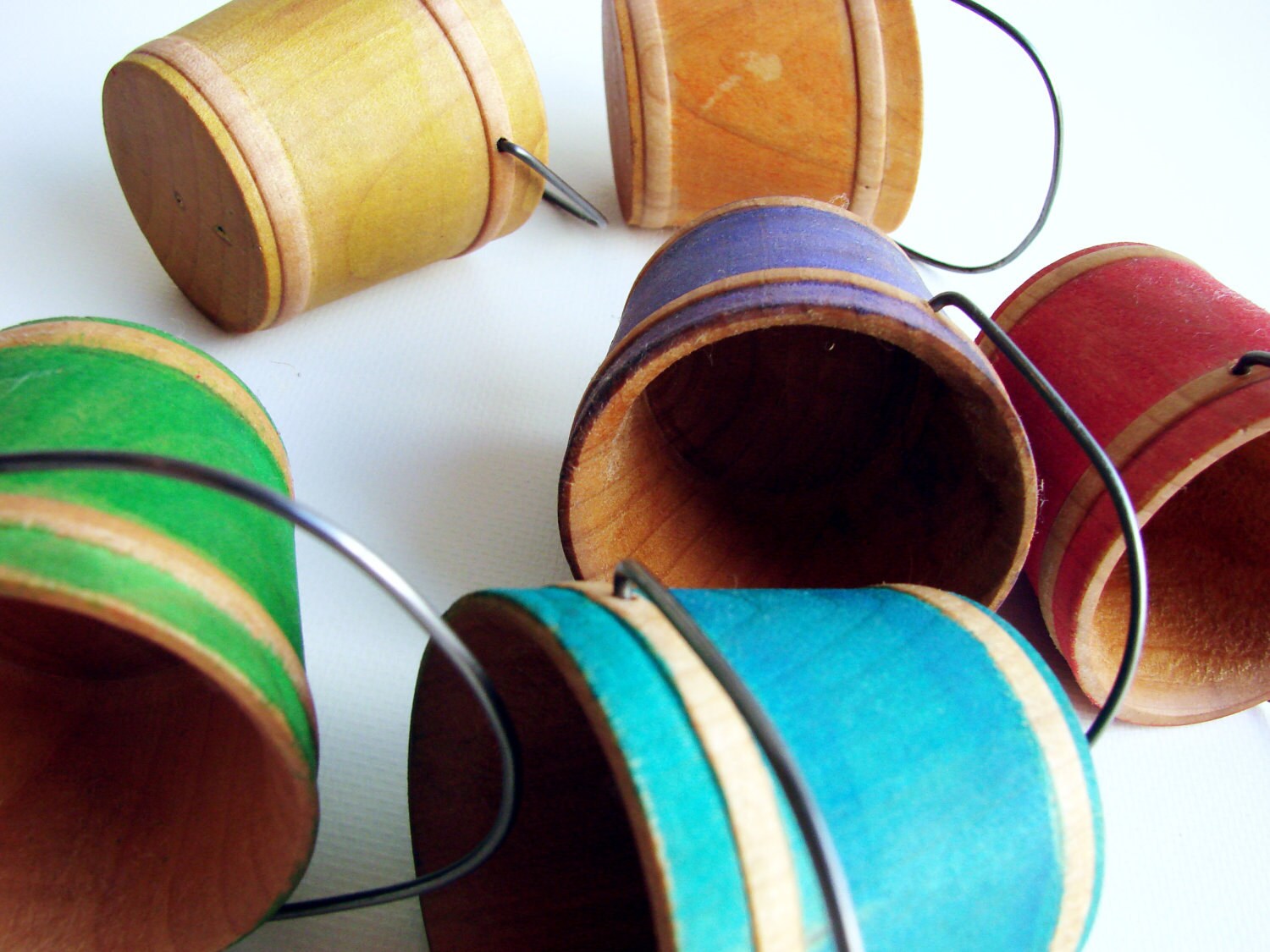 Color Sorting Rainbow Buckets Montessori and Waldorf Etsy