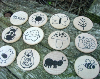 Nature Matching Game for Kids | Children's Memory Game | Montessori Educational Toy | Wood Puzzle | Make a Match