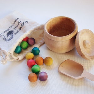 Rainbow Bowl - A Montessori and Waldorf Inspired Wooden Materials Kitchen Learning Toy