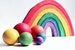 Shoot for the Rainbow Play Set - a Montessori and Waldorf inspired Table Top Bowling and Croquet Game 