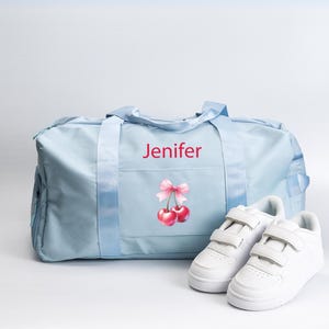Customized Name Weekender Bag, Birthday Gift Duffle Bags, Personalized Honeymoon Bag, Floral Gym Bag, Bridesmaid Travel Bag, Dance Bag
