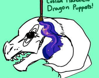 Encargos personalizados de marionetas de dragón