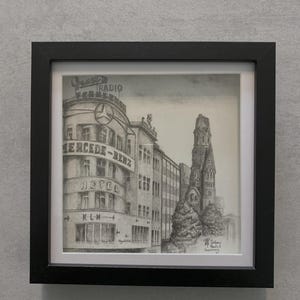 Berlin Historic Original Sketch (included frame)