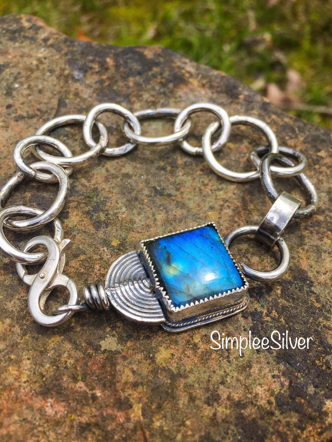 Artisan Jewelry Handmade Chain Bracelet Rustic Bracelet Etsy