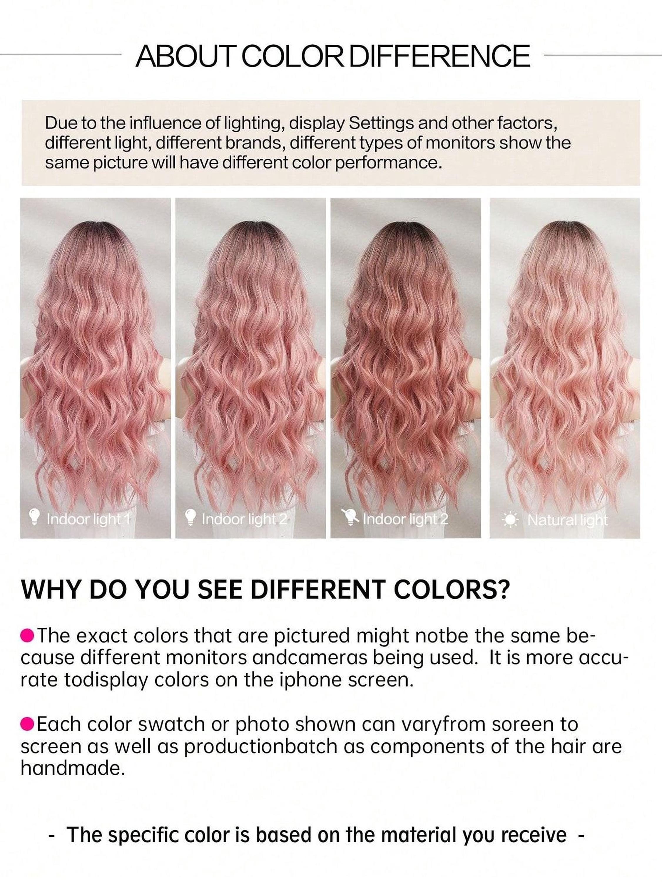 Pink Butterfly Haircut Wig, Long Curly Ombre (26 Inches) - Etsy