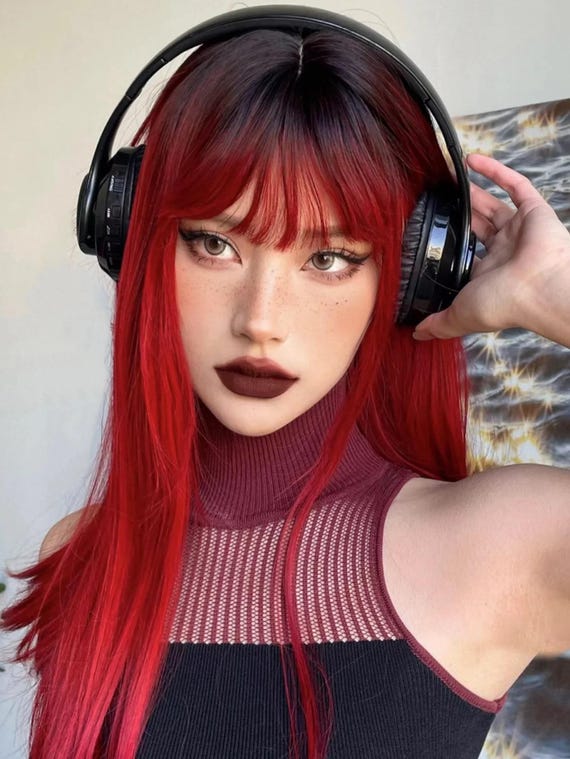 ❤️CANDY RED 22” OMBRÉ Lace Front Wig *NWT*❤️ Heyy yall here main image 4