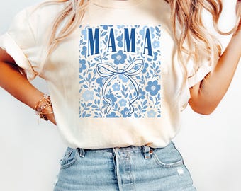 Comfort Colors Mama Shirt, Gift for Mom, Mothers Day Gift, Mom Shirt, Mama T-Shirt, New Mom Gift, Pregnancy Announcement
