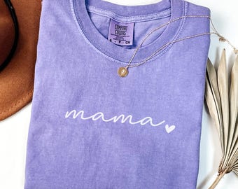 Comfort Colors Mama Shirt, Gift for Mom, Mothers Day Gift, Mom Shirt, Mama T-Shirt, New Mom Gift, Pregnancy Announcement