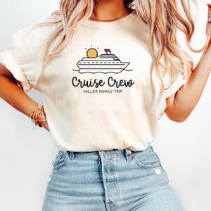 Custom Name Family Cruise Crew Matching Shirts, Cruise Squad T-shirt, Personalized Family Trip Shirt, Custom Group Cruise Friends Shirts